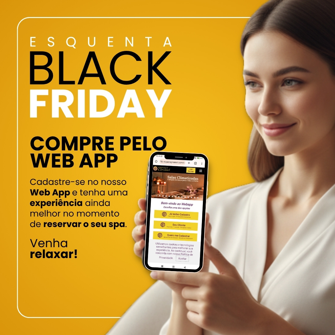 Compre pelo Web App na Black Friday